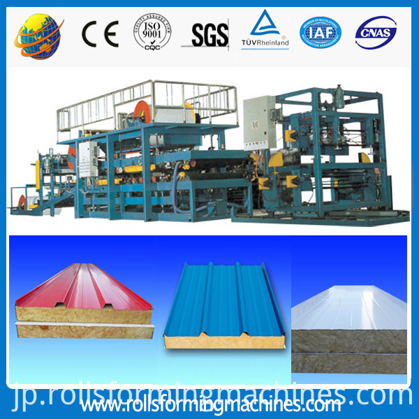サンドイッチ成形機 EPS sandwich panel roll forming machine